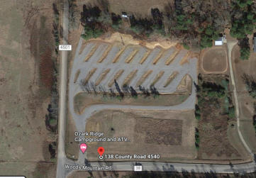 Ozark Ridge Campground aerial view